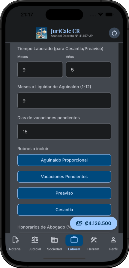 Módulo Laborales